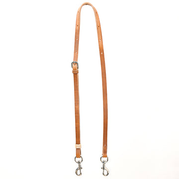 Bar H Equine Horse Slanted Stainless Steel Leather Bottom Stirrups Brown